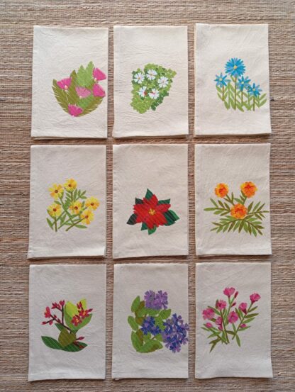 Calyz Blue Daisy Tea towel (single piece) - Image 5